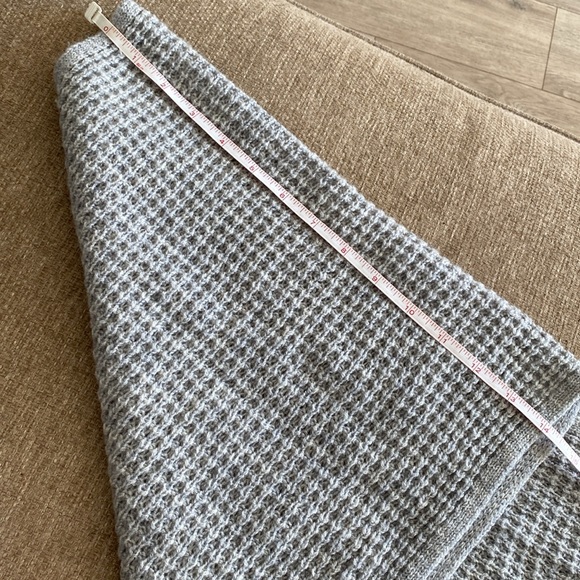 CELESTE Infinity Winter Scarf Grey Cashmere Wool Blend Knit Cozy soft warm - Picture 5 of 5